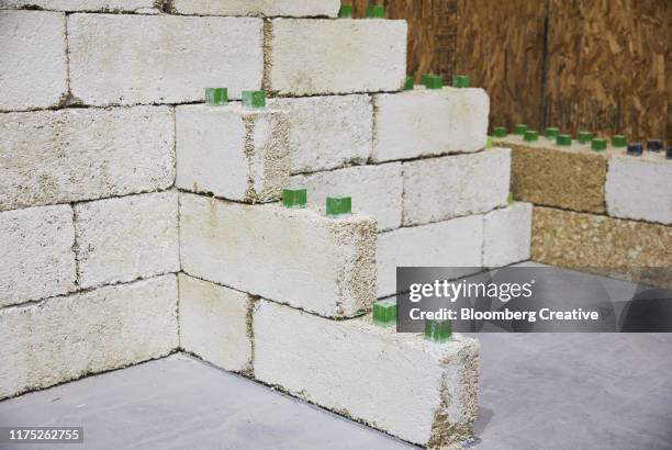 building bricks made from industrial hemp - hemp stock pictures, royalty-free photos & images