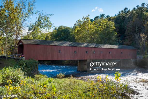Cornwall Bridge Map 21 Graham Road Covered Bridge Stock Photos, High-Res Pictures, and ...