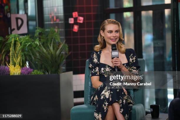 Lucy Fry visits Build Series to discuss her role in the series "Godfather of Harlem" at Build Studio on September 17, 2019 in New York City.