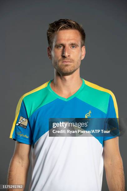 Peter Gojowczyk of Germany poses for his official portrait at the Australian Open at Melbourne Park on January 12, 2019 in Melbourne, Australia.