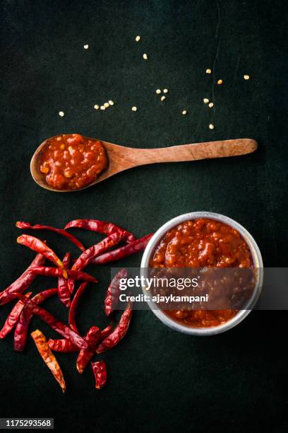 schezwan sauce - suaces stock pictures, royalty-free photos & images