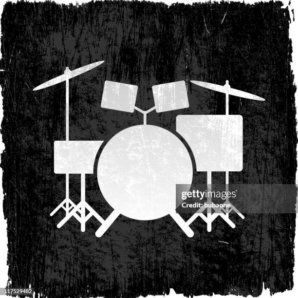 illustrations, cliparts, dessins animés et icônes de tambour ensemble fond vectorielles libres de droits - batteur