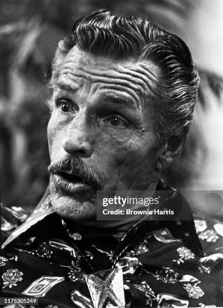 American film and television actor Buster Crabbe, New York, New York, January 1, 1976.