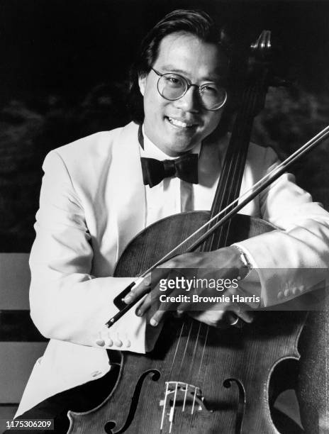 Chinese-American cellist YoYo Ma at Tanglewood, Lenox, Massachusetts, May 1, 1986.
