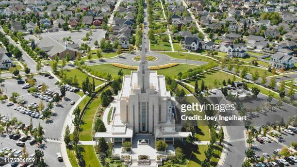 lds temple in south jordan - southern utah stock pictures, royalty-free photos & images
