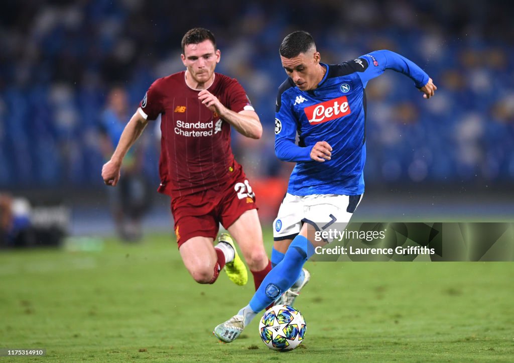 SSC Napoli v Liverpool FC: Group E - UEFA Champions League