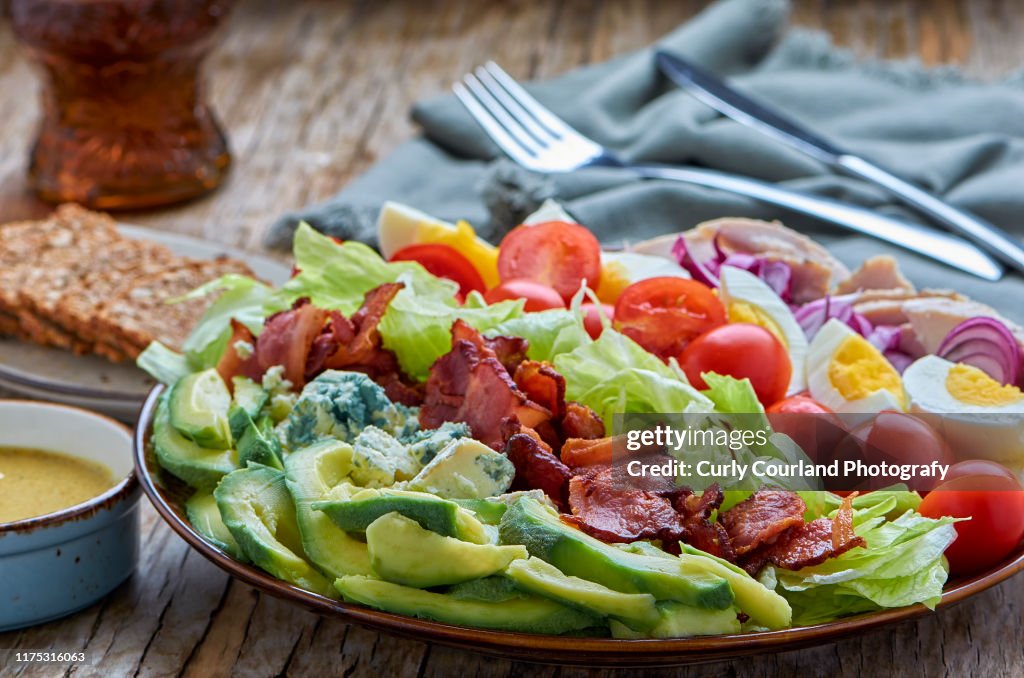 Cobb Salad. Two photo series