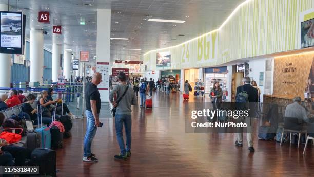 General view at Milan Bergamo airport , in Milan , Italy , 10 October 2019.