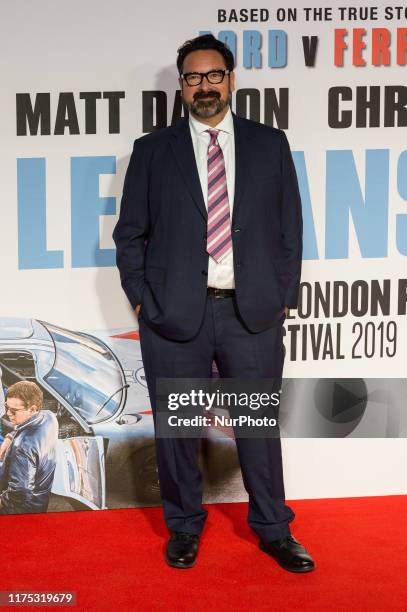 James Mangold attends the UK film premiere of 'Le Mans '66' at Odeon Luxe, Leicester Square during the 63rd BFI London Film Festival on 10 October,...