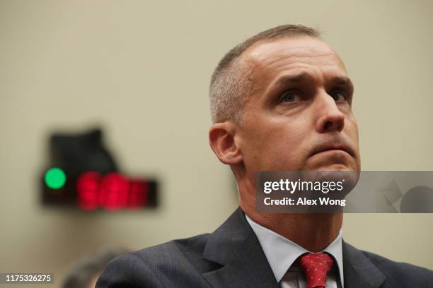 Former Trump campaign manager Corey Lewandowski testifies during a hearing before the House Judiciary Committee in the Rayburn House Office Building...