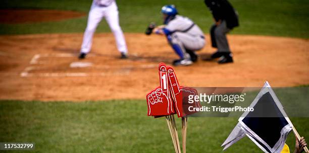 baseball team number one fan - baseball sport stock pictures, royalty-free photos & images
