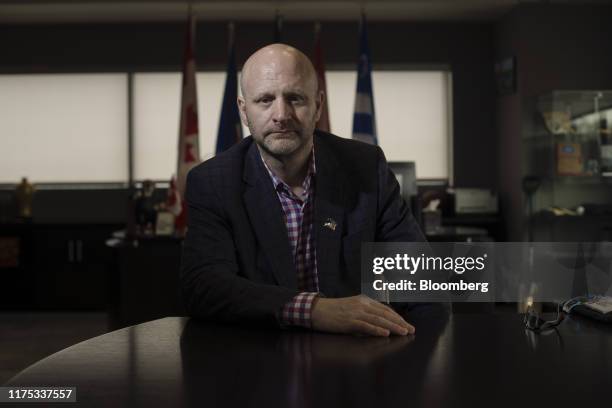 Don Scott, mayor of the regional municipality of Wood Buffalo, sits for a photograph at his office in Fort McMurray, Alberta, Canada, on Thursday,...