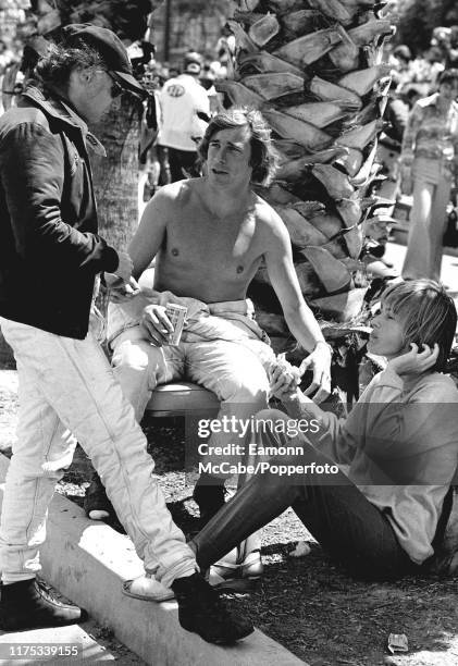 Austrian racing driver Niki Lauda and British racing driver James Hunt at the Monaco Grand Prix in Monte Carlo, circa May 1978. James Hunt began his...