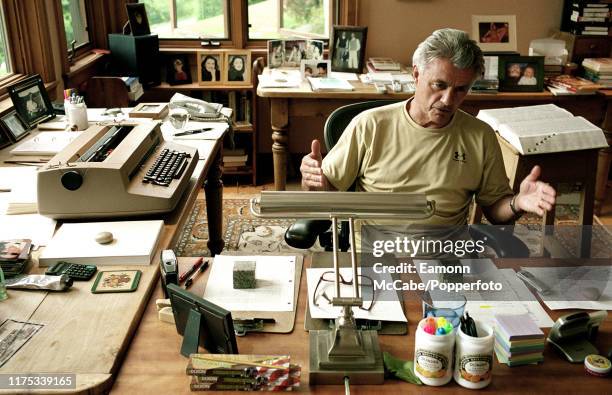 John Irving, American novelist and screenwriter, circa July 2005. Irving came to international prominence after the publication of his novel The...