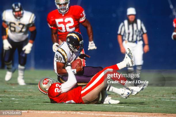 San Francisco 49ers 17 vs San Diego Chargers 6 at Jack Murphy Stadium in San Diego, California.