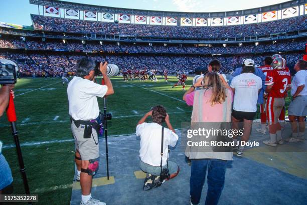 San Francisco 49ers 17 vs San Diego Chargers 6 at Jack Murphy Stadium in San Diego, California.