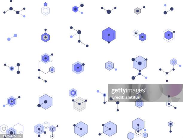 ilustraciones, imágenes clip art, dibujos animados e iconos de stock de elementos de diseño científico - organic chemistry in laboratory