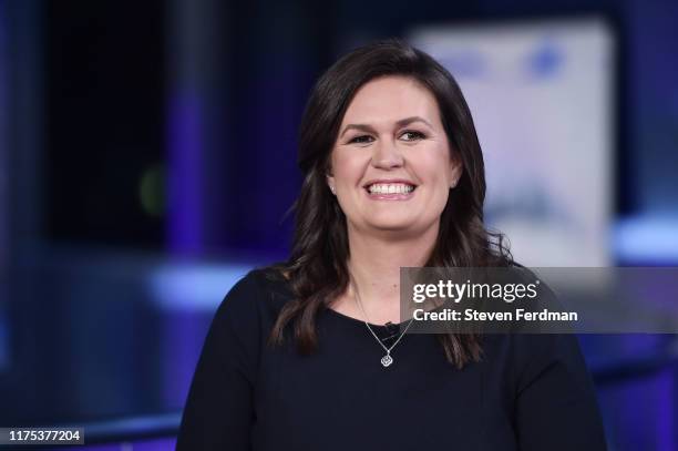 News Contributor Sarah Huckabee Sanders visit "The Story with Martha MacCallum" on September 17, 2019 in New York City.
