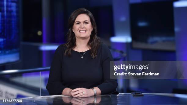 News Contributor Sarah Huckabee Sanders visit "The Story with Martha MacCallum" on September 17, 2019 in New York City.