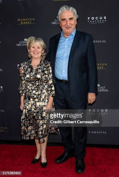 Actress Imelda Staunton and husband/actor Jim Carter attend "Downton Abbey" Philadelphia Screening on September 17, 2019 in Philadelphia,...