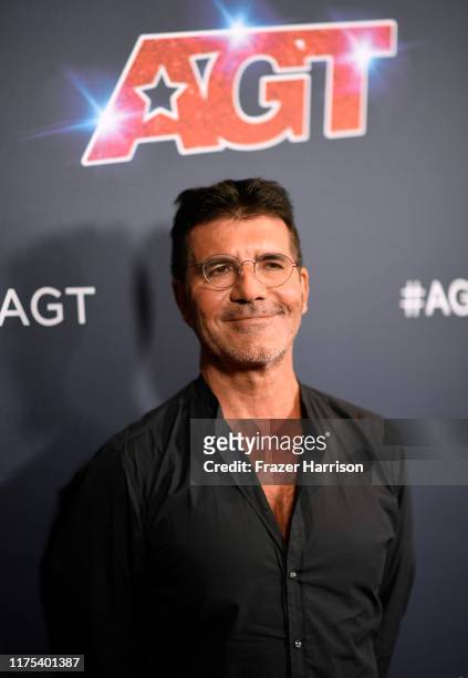 Simon Cowell attends "America's Got Talent" Season 14 Live Show Red Carpet at Dolby Theatre on September 17, 2019 in Hollywood, California.