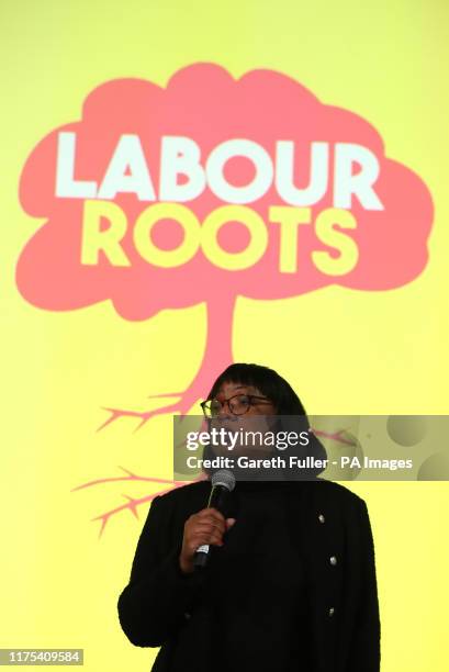 Shadow Home Secretary Diane Abbott speaking at a Labour Party rally in Hastings, East Sussex.