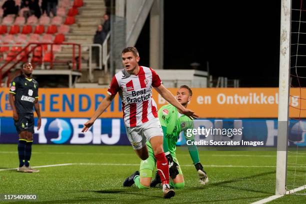 Pieter Langedijk of Top Oss during the Dutch Keuken Kampioen Divisie match between TOP Oss v Telstar at the Frans Heesen Stadium on October 12, 2019...