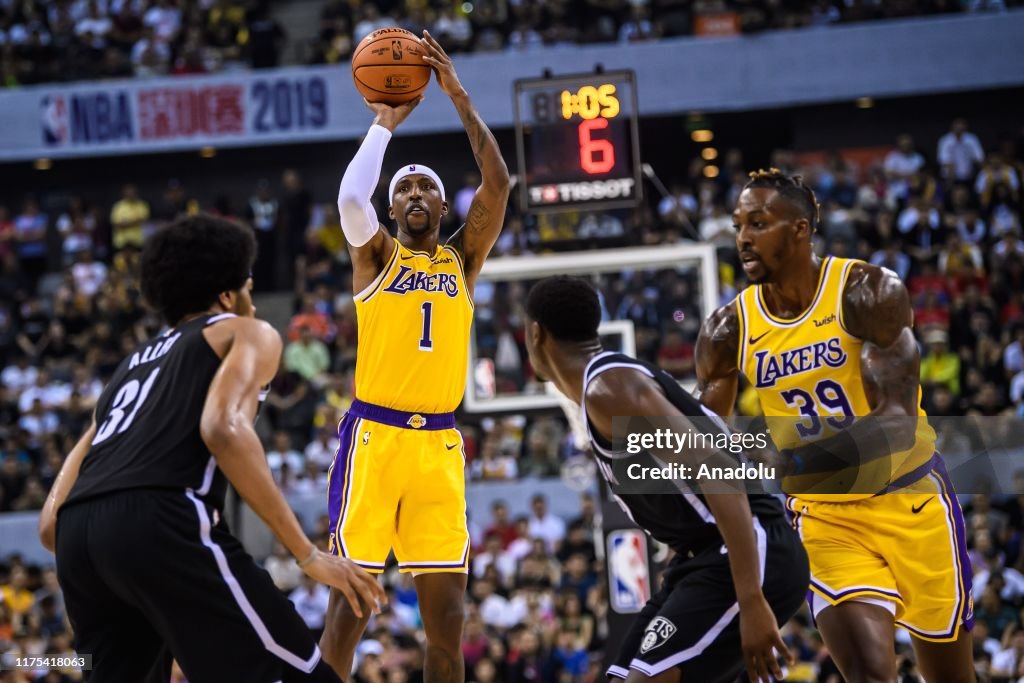 2019 NBA Global Games Preseason: Los Angeles Lakers vs Nets