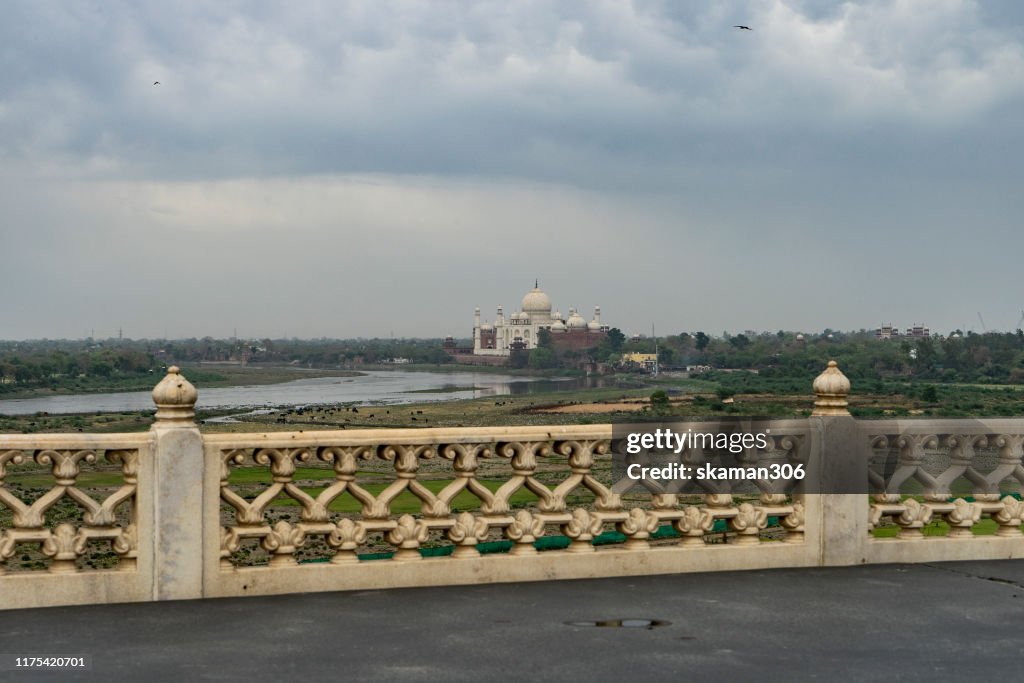 Beautiful architecture  agra fort mughal empire at agra fort near agra india