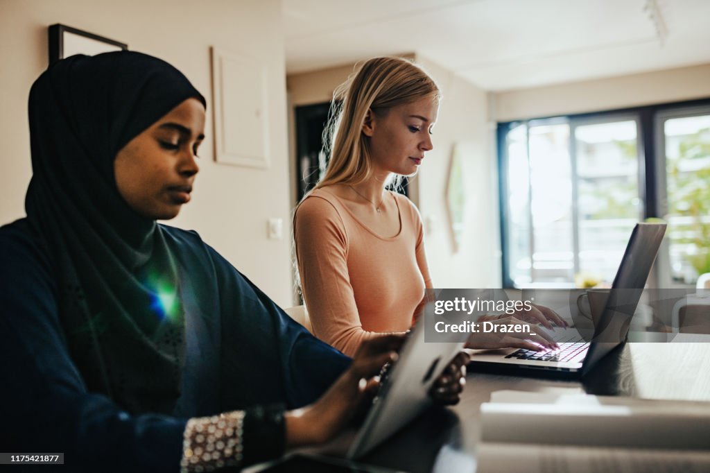 People Using Laptobs Diverse Young Business People Using Laptops High-Res Stock Photo ...