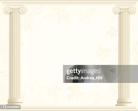 Column Border With Ivy Background High-Res Vector Graphic - Getty Images