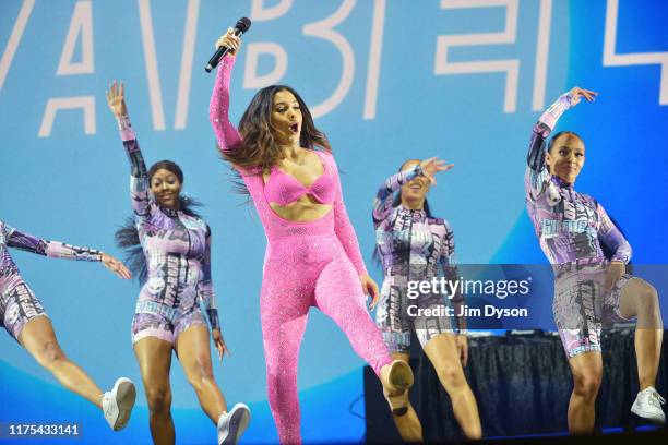 Mabel McVey performs on stage at The O2 Arena on September 17, 2019 in London, England.