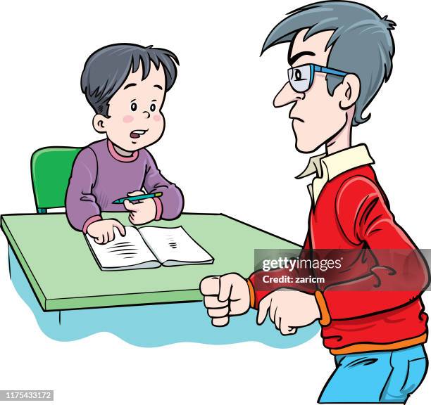 Problem Student Cartoon 126 Kid Problem Solving Cartoon Stock Photos, High-Res Pictures, and ...