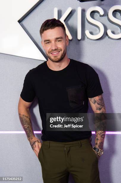 Liam Payne visits the Kiss FM Studio's on September 03, 2019 in London, England.
