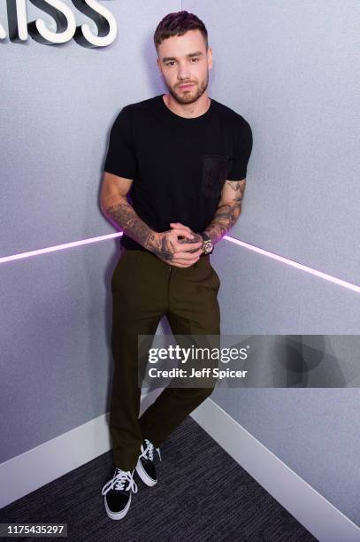 Liam Payne visits the Kiss FM Studio's on September 03, 2019 in London, England.