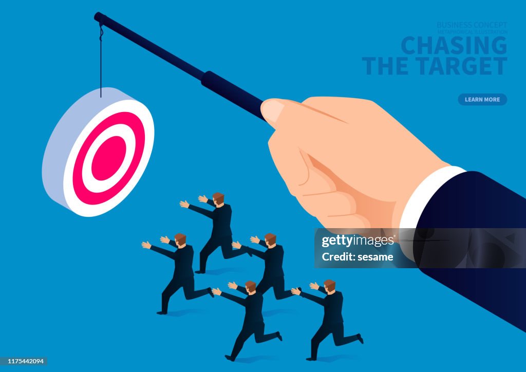 Chasing The Target High-Res Vector Graphic - Getty Images