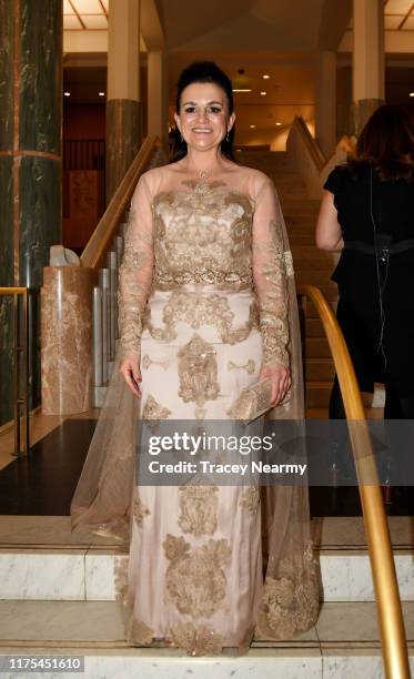 Senator Jacqui Lambie attends the annual press gallery Midwinter Ball at Parliament House on September 18, 2019 in Canberra, Australia.