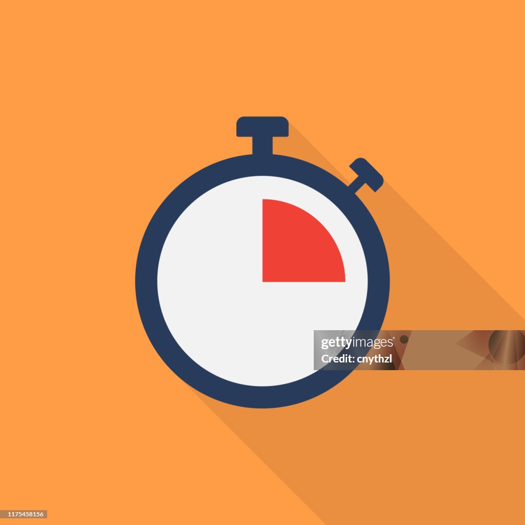 Deadline Flat Icon Design