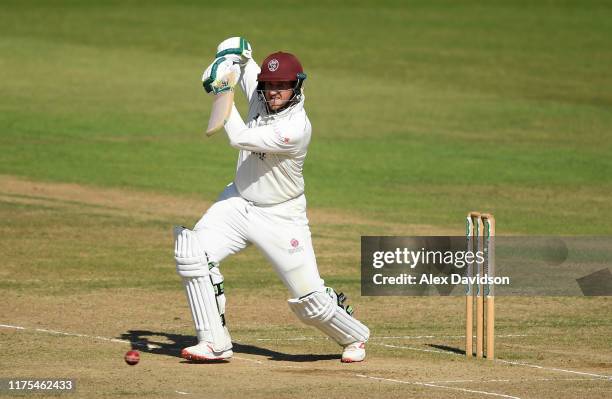 Steve Davies of Somerset bats during Day Three of The Specsavers Division One County Championship match between Hampshire and Somerset at Ageas Bowl...