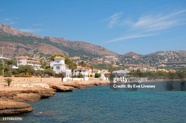 la olla de altea coastline - altea stock pictures, royalty-free photos & images