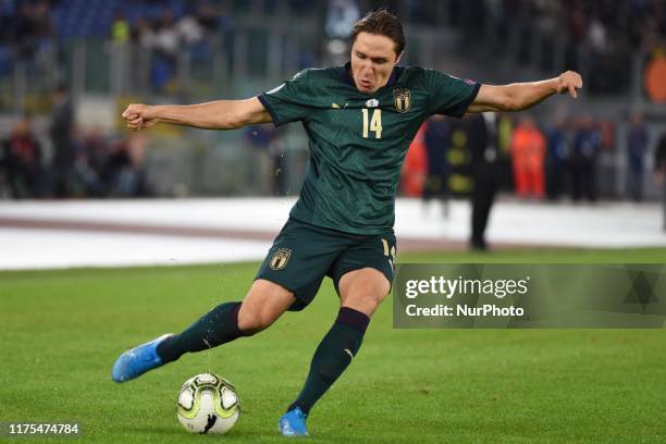 Chiesa of Italia during the European Qualifiers match between Italia and Grecia at Stadio Olimpico on october 12, 2019 in Roma Italy.