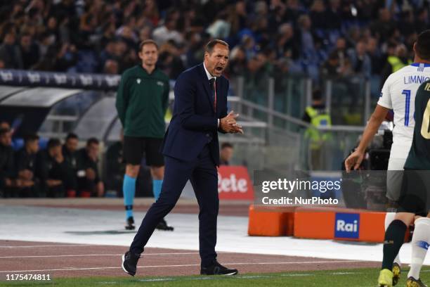 Jhon Van't Schip of Grecia during the European Qualifiers match between Italia and Grecia at Stadio Olimpico on october 12, 2019 in Roma Italy.