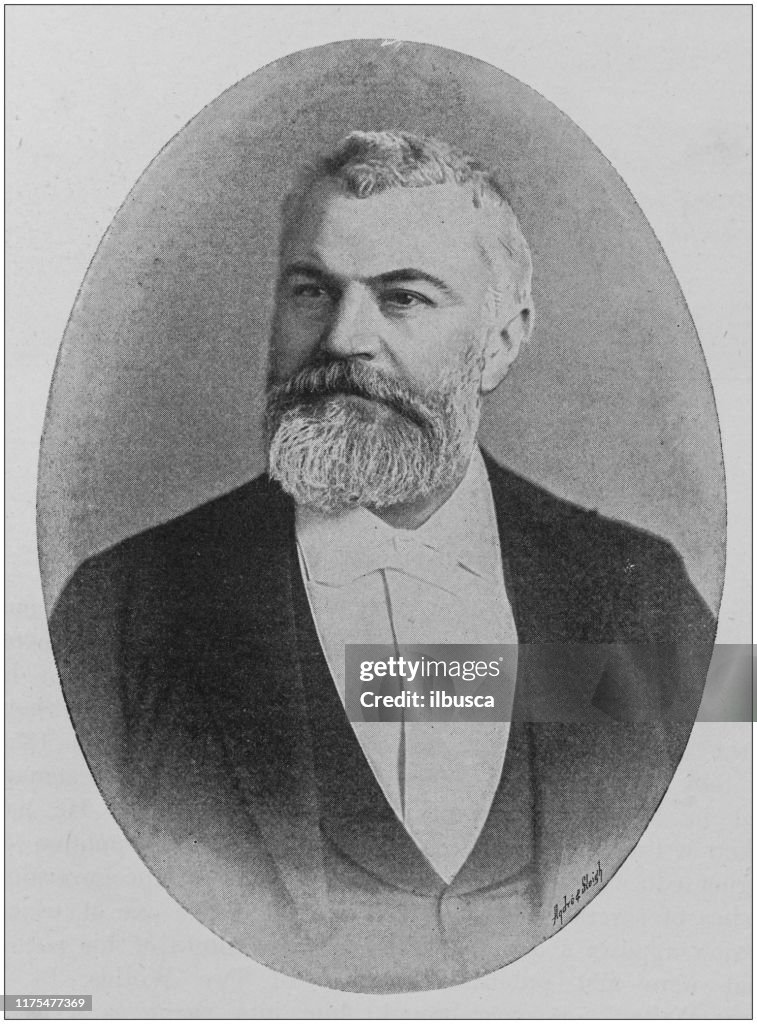 Antique portrait of famous men: Yves Guyot
