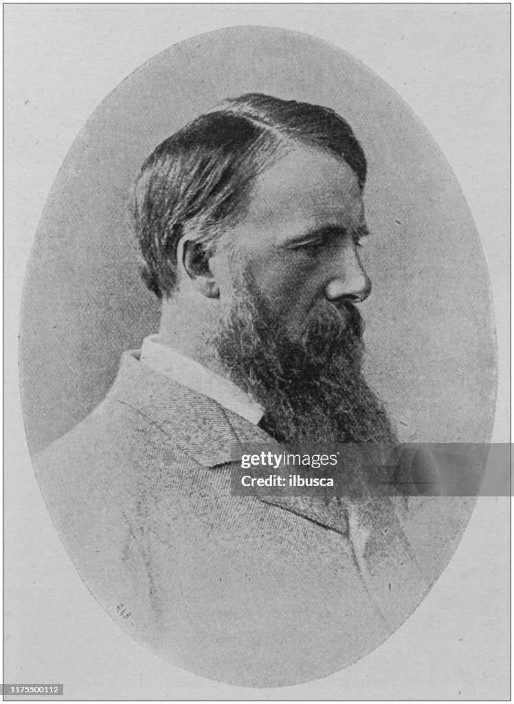 Famous Rreid Antique Portrait Of Famous Men George Reid High-Res Vector Graphic ...