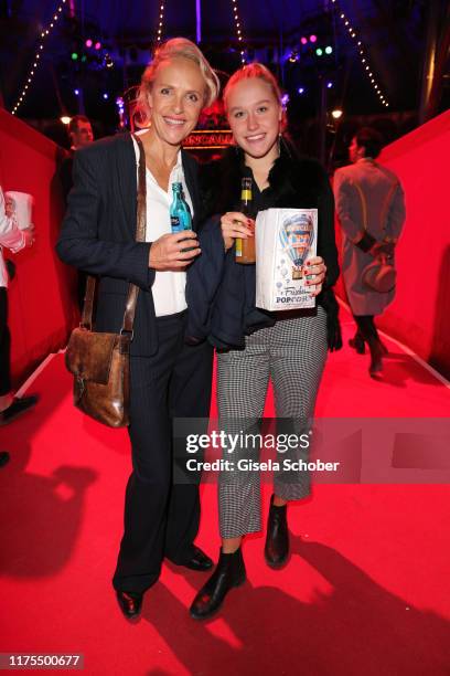 Juliane Koehler and her daughter Fanny Koehler during the premiere of Circus Roncalli's "Storyteller - Gestern - Heute - Morgen" on October 12, 2019...