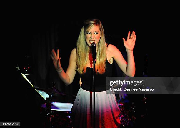 Emily McNamara performs at Broadway Sings Tori: A Benefit for RAINN on June 27, 2011 in New York, United States.