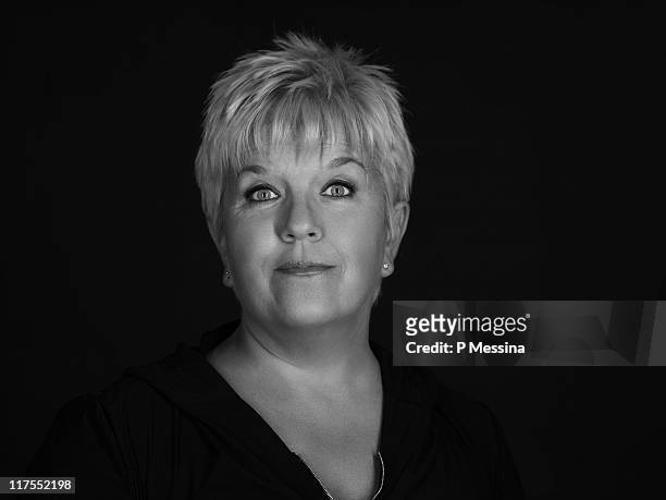 Actress Mimie Mathy is photographed for Self Assignment on September 22, 2007 in Paris, France.