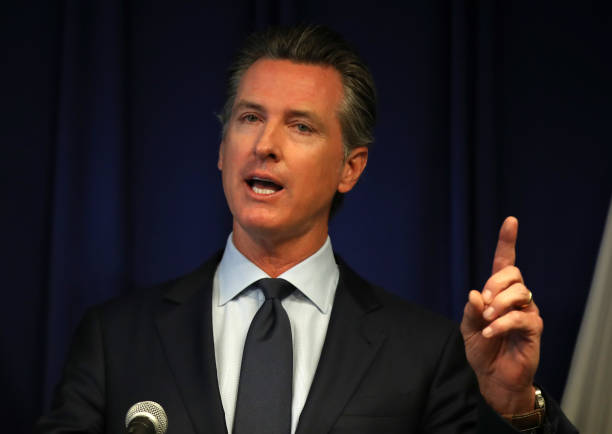 California Gov. Gavin Newsom speaks during a news conference at the California justice department on September 18, 2019 in Sacramento, California....