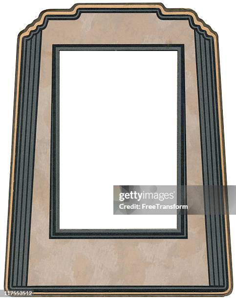 art deco photo frame - trapezoid stock illustrations