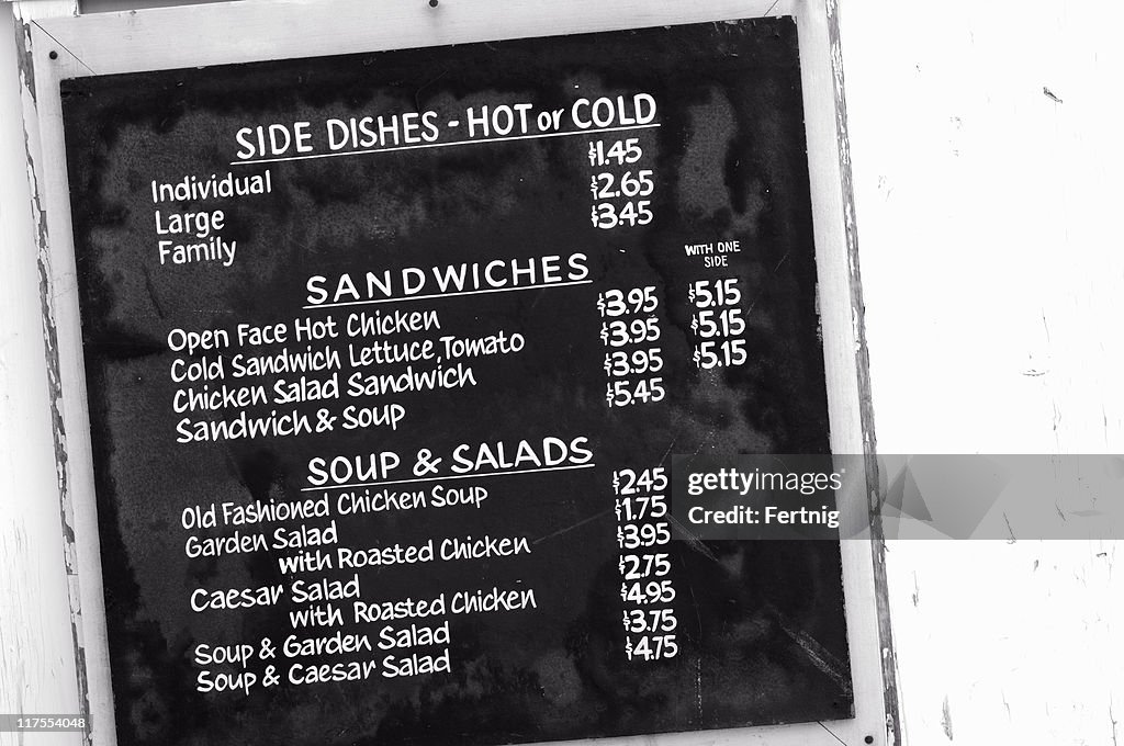 Old Menu Real Old Restaurant Menu High-Res Stock Photo - Getty Images